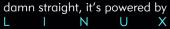 Damn straight,
it's powered by Linux